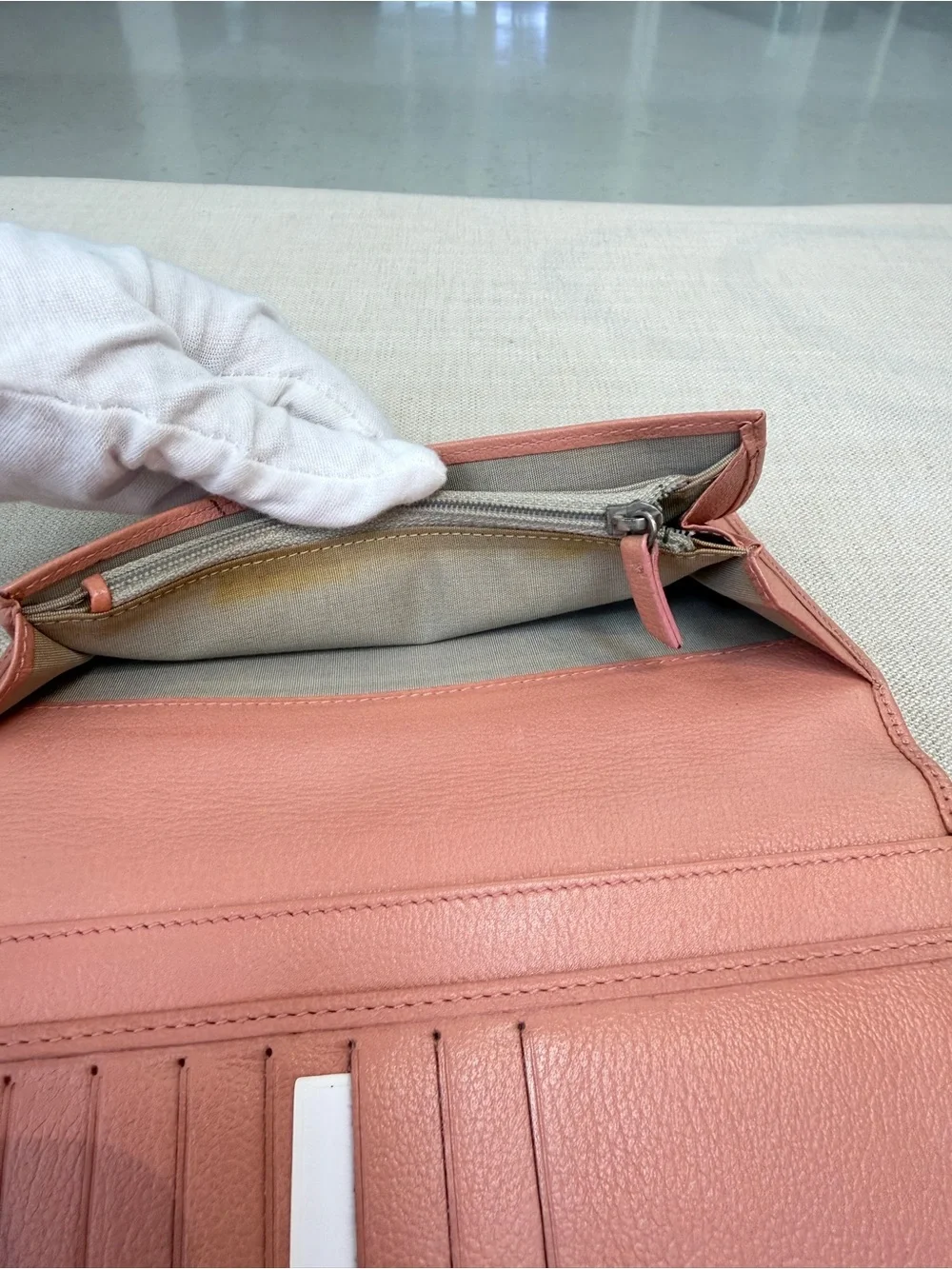 CHANEL Pink Leather Travel Organizer Wallet